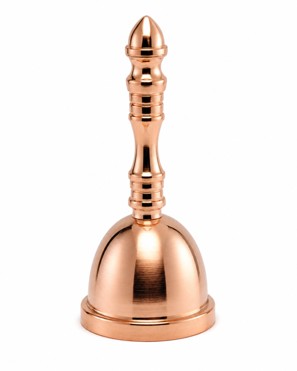 Premium Rose Gold Brass Hand Bell